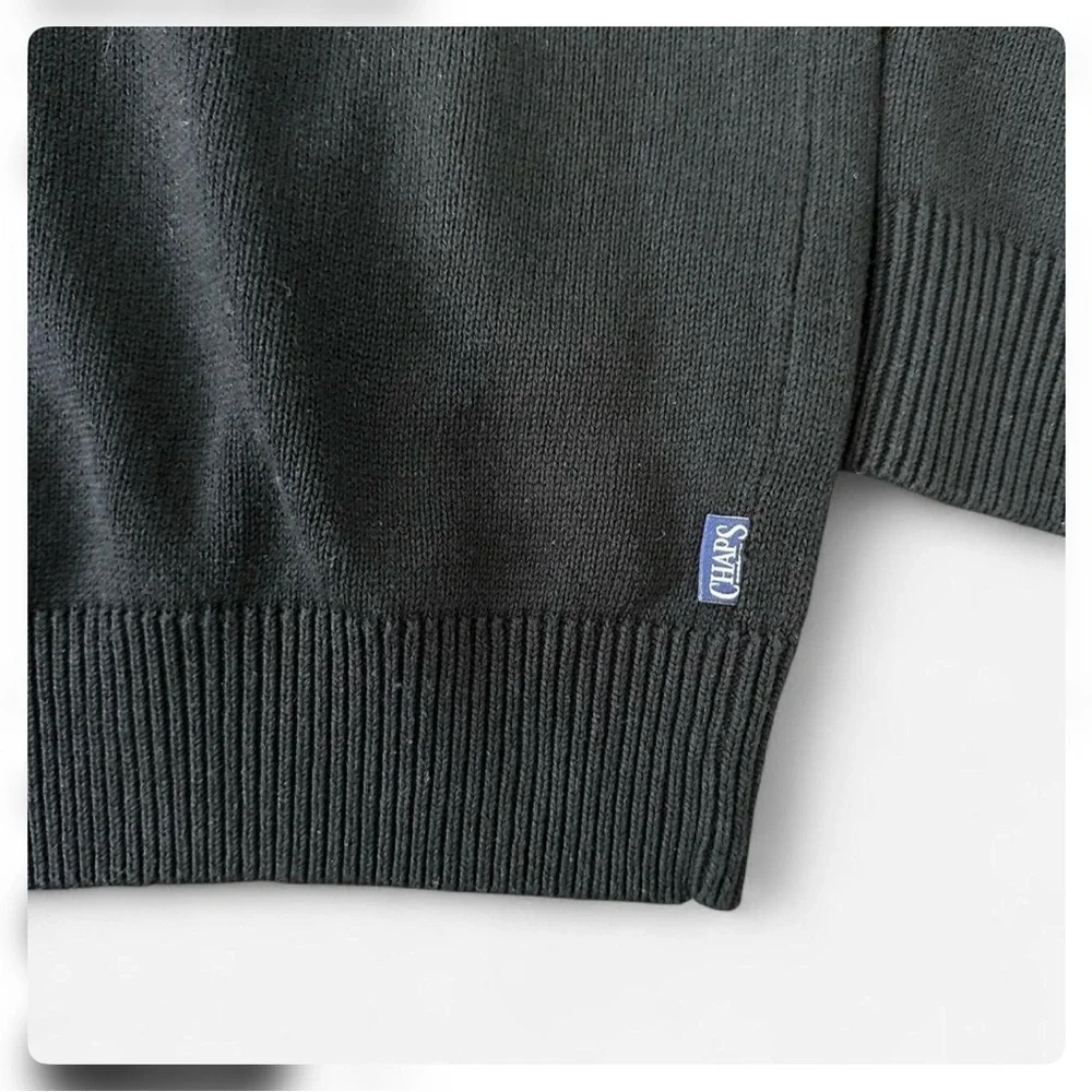 Chaps Black USA American Flag Knit Sweater Large NWT Team USA Americana Preppy - Picture 8 of 8